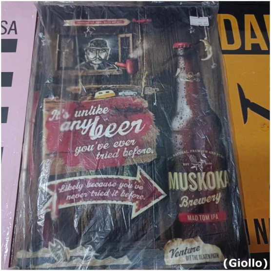 placa mdf decorativa modelo muskoka brewery – 30x20cm