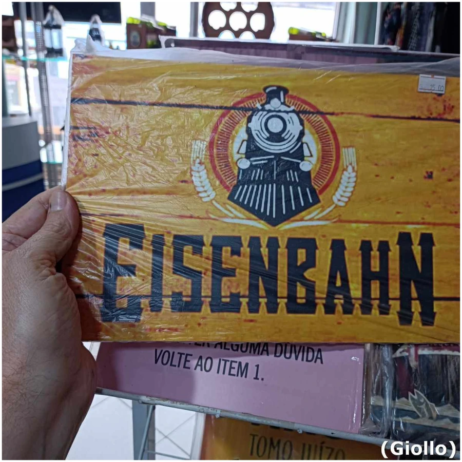 placa mdf decorativa modelo eisenbahn – 30x20cm