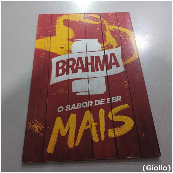 placa mdf decorativa modelo brahma o sabor de ser mais – 30x20cm