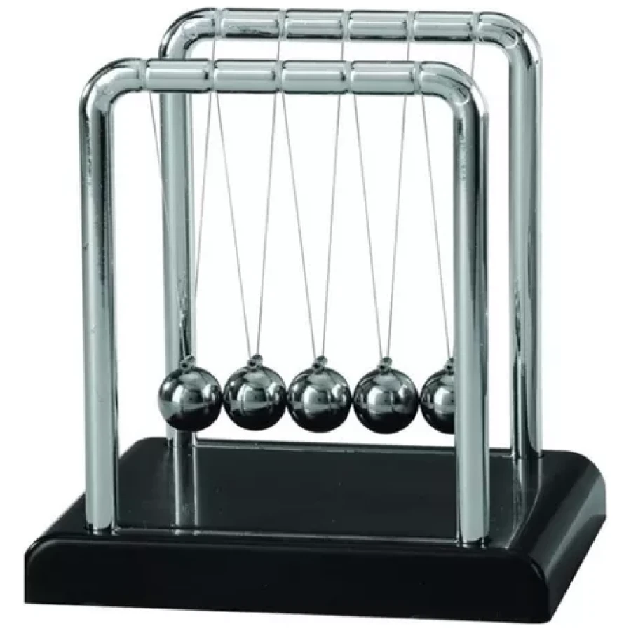 Pendulo De Newton Enfeite Decoracao Mesa Escritorio Sala Cor Base Preta