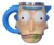 Caneca Rick Sanchez 3d Rick And Morty Em Resina Coleção Cor Azul-celeste