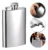 Porta Bebida Cantil De Bolso 254,7ml Aço Inox