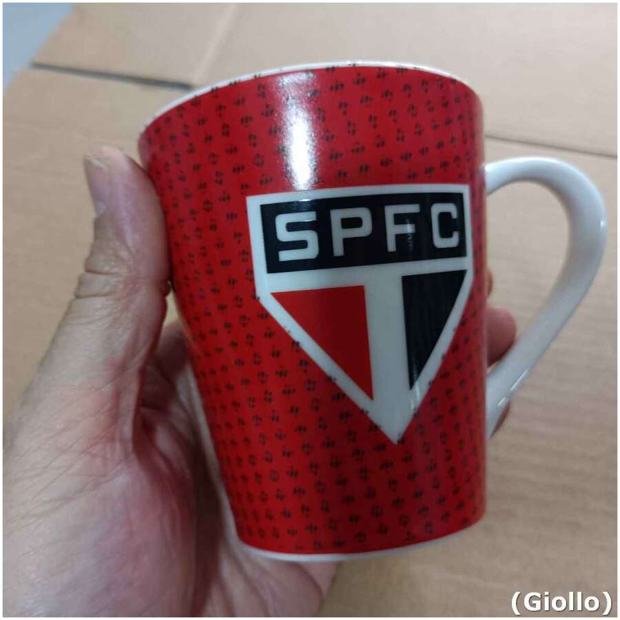 caneca porcelana palmeiras 290ml times de futebol verde e branco