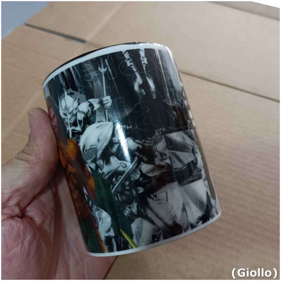 caneca de porcelana aquaman - 300 ml disney marvel zona criativa