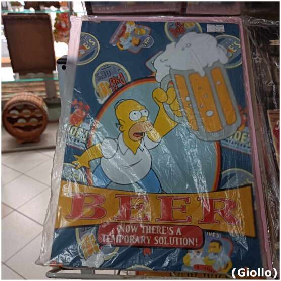 Placa MDF Decorativa Modelo Os Simpsons Homer Beer – 30x20cm