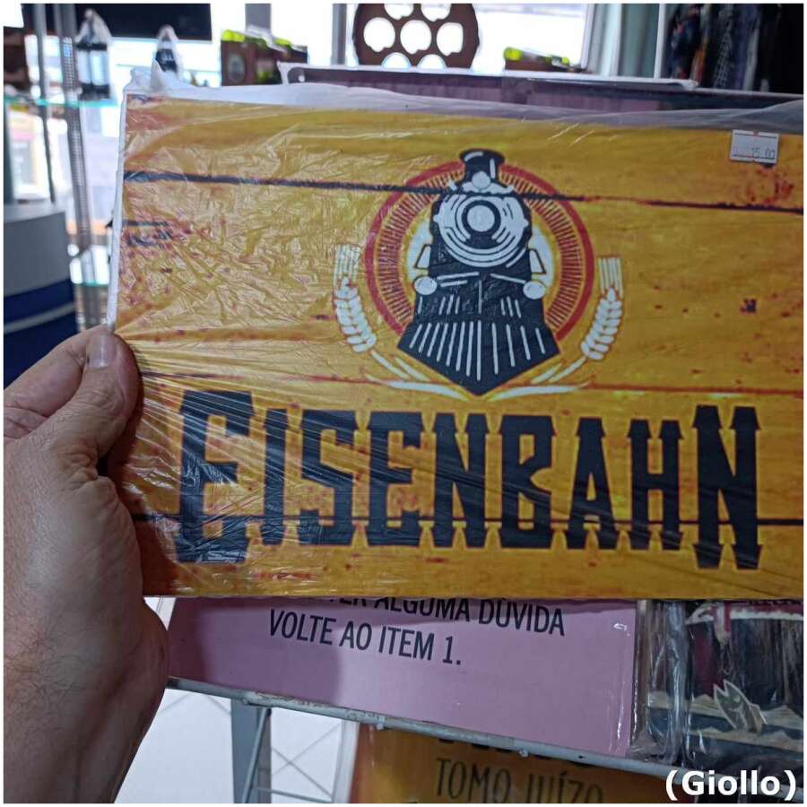 placa mdf decorativa modelo eisenbahn – 30x20cm