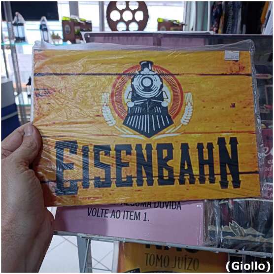 Placa MDF Decorativa Modelo Eisenbahn – 30x20cm