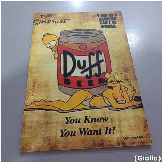 Placa MDF Decorativa Modelo Os Simpsons Duff Beer – 30x20cm