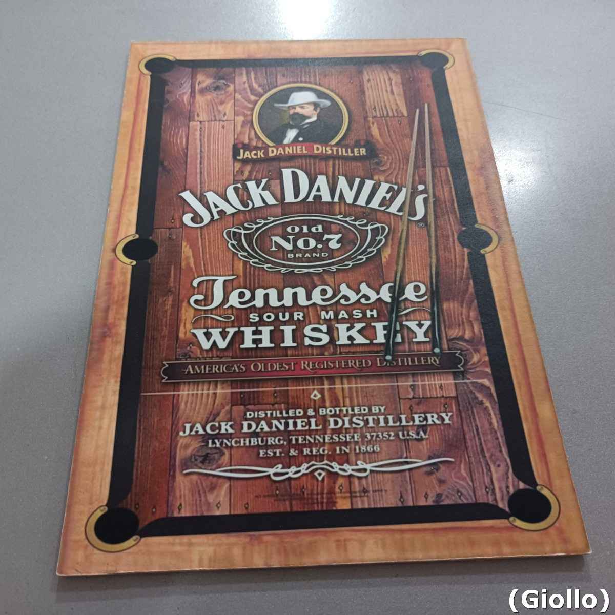 Placa MDF Decorativa Modelo Jack Daniels Tennessee Whiskey – 30x20cm