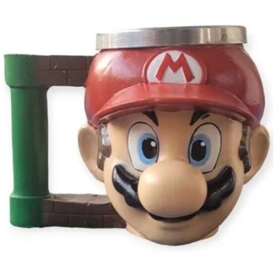 Caneca Super Mario Criativa 3d Geek Resina Decorativa