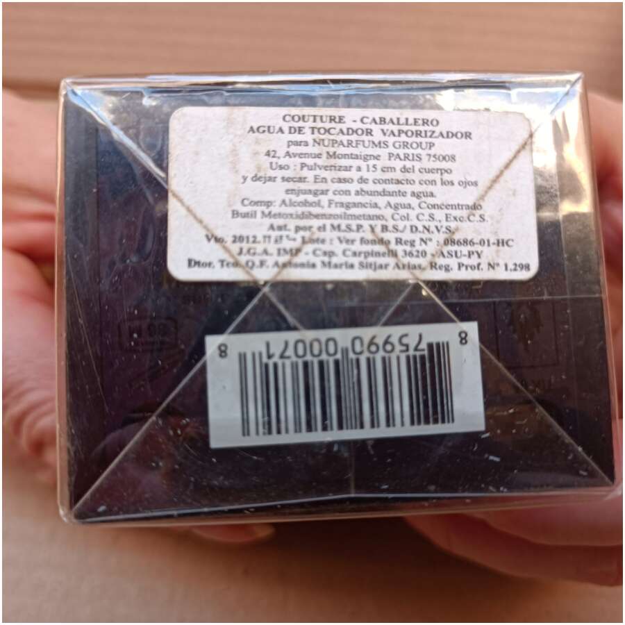 Perfume Nuparfums Couture D'Homme Eau de Toilette 100ML Rare 2014 - Image 2